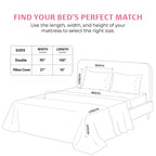 Acacia Double Bedsheet, 100% Cloud Cotton, 240 TC, 2 Pillow Covers