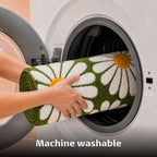 Flower Green Runner Mat - Roseate