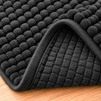 Shaggy Grey Bathroom Mat