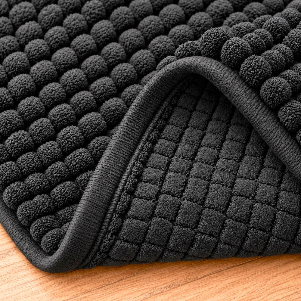 Shaggy Grey Bathroom Mat