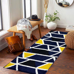 Mosaic Blue Runner Mat