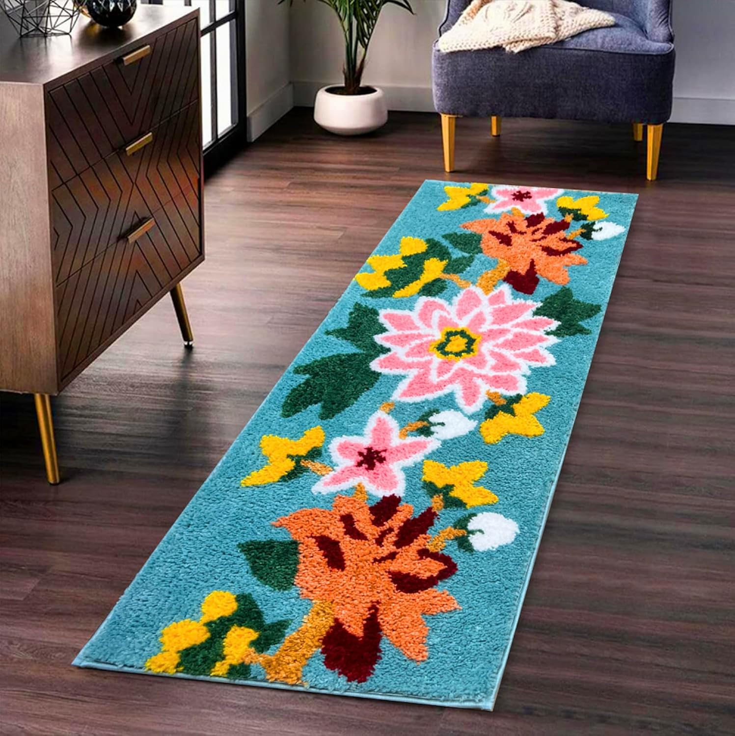 Nature Peacock Runner Mat