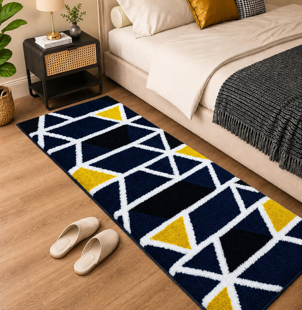 Mosaic Blue Runner Mat