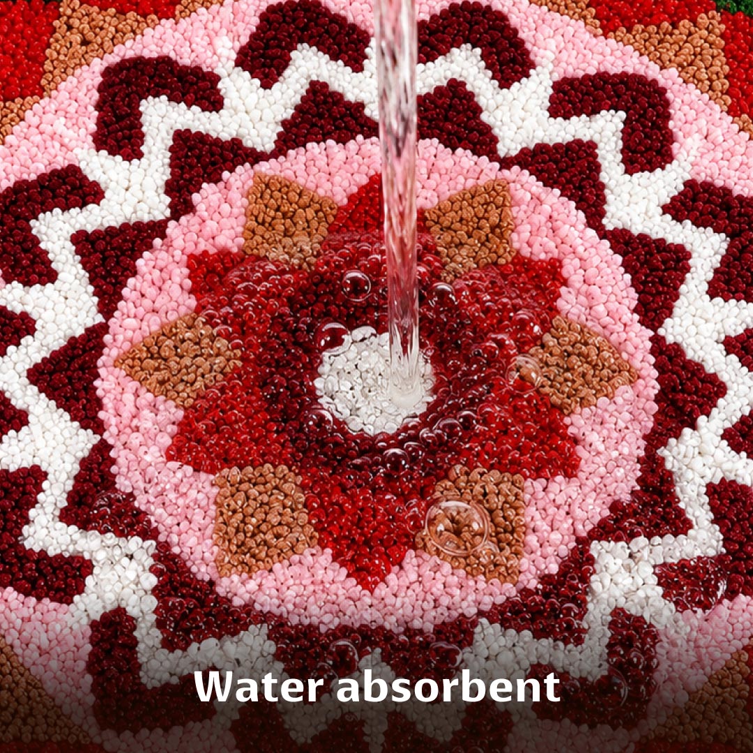 Rangoli Chevron Bloom Door and Bathroom Mat - Roseate