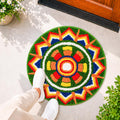 Rangoli Carnival Sun Door and Bathroom Mat - Roseate