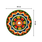 Rangoli Carnival Sun Door and Bathroom Mat - Roseate