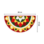 Kolam Marigold Bloom Door and Bathroom Mat - Roseate