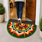 Kolam Carnival Sun Door and Bathroom Mat - Roseate