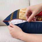 Corner Peony Cushion Cover | Hummingbird