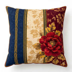 Corner Peony Cushion Cover | Hummingbird