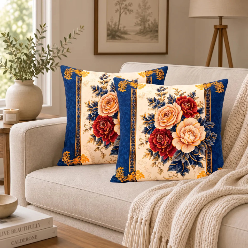 Regal Bouquet Cushion Cover | Hummingbird