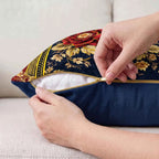 Velvet Peony Cushion Cover | Hummingbird