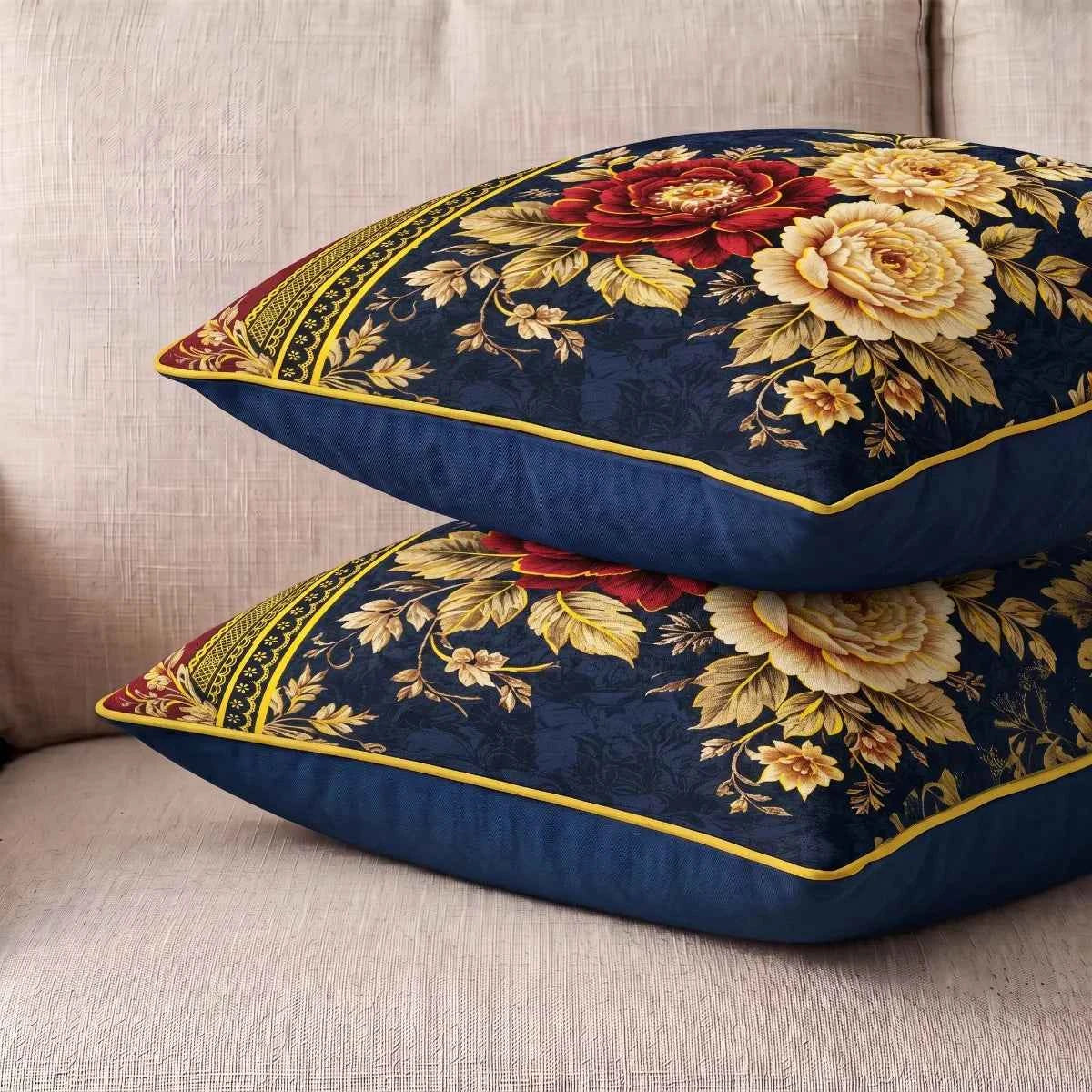 Velvet Peony Cushion Cover | Hummingbird