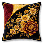 Midnight Peony Cushion Cover | Hummingbird