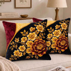 Midnight Peony Cushion Cover | Hummingbird