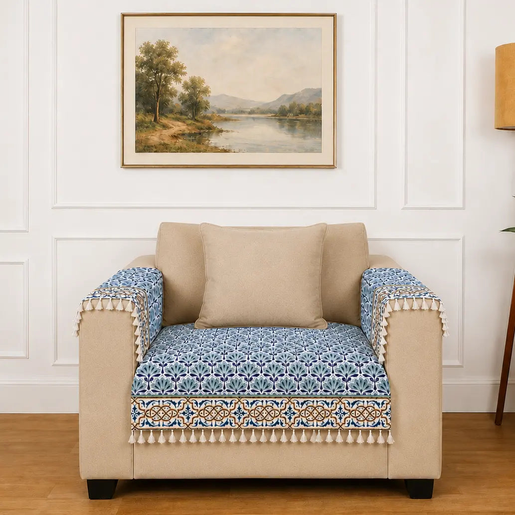 Aztec Sofa Cover - Roseate