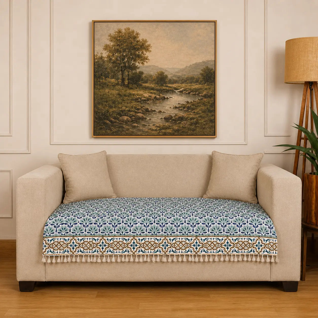 Aztec Sofa Cover - Roseate