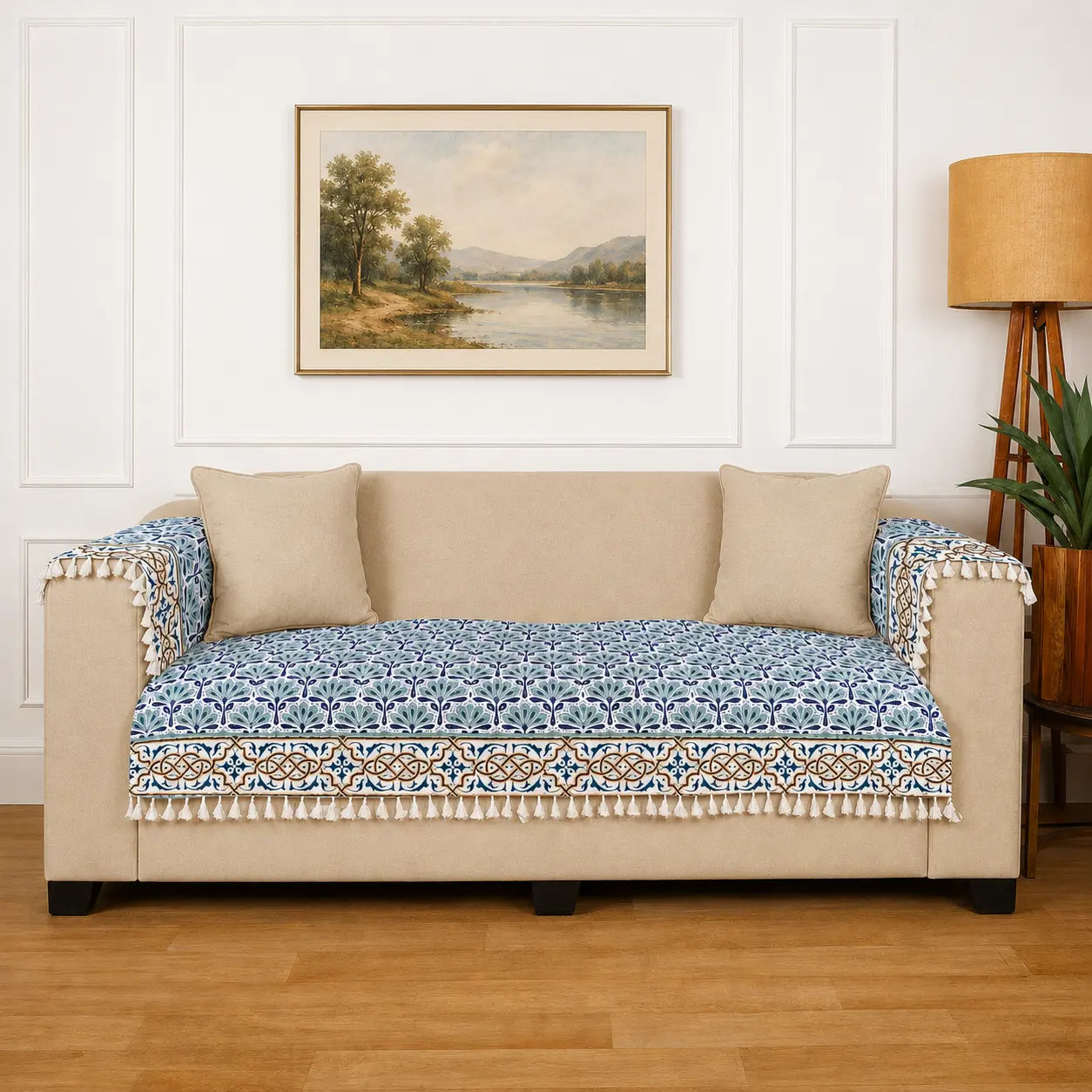 Aztec Sofa Cover - Roseate