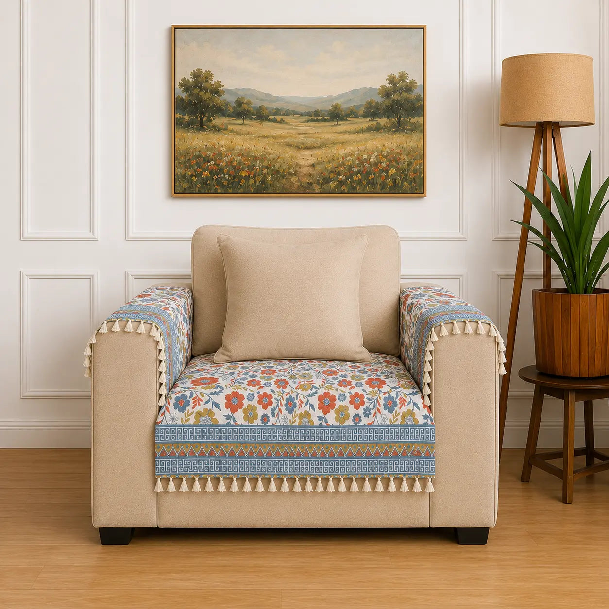Lily Sofa Cover - Roseate