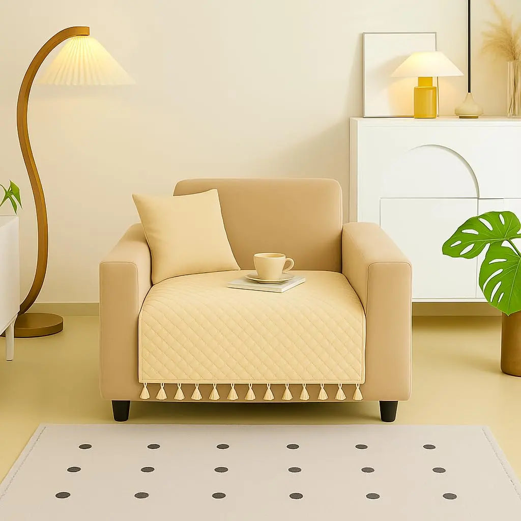 Beige Sofa Cover