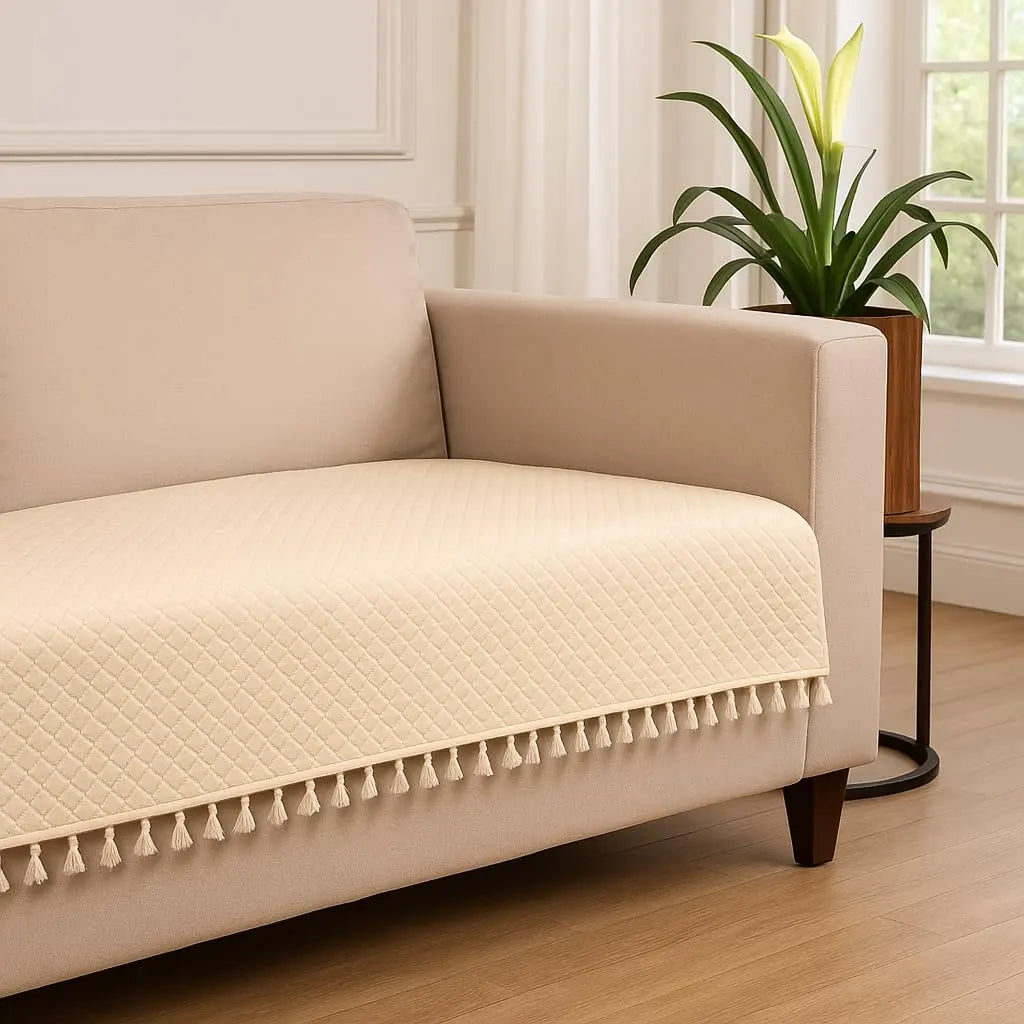 Beige Sofa Cover