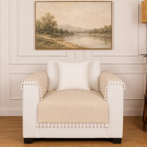 Beige Sofa Cover