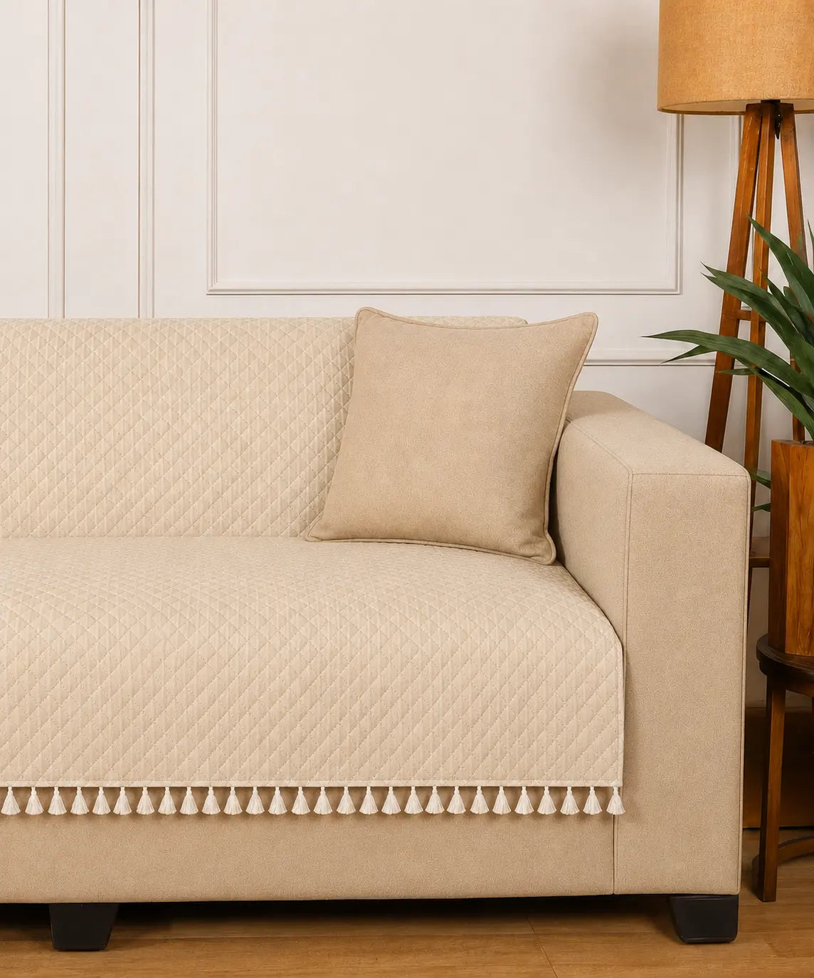Beige Sofa Cover