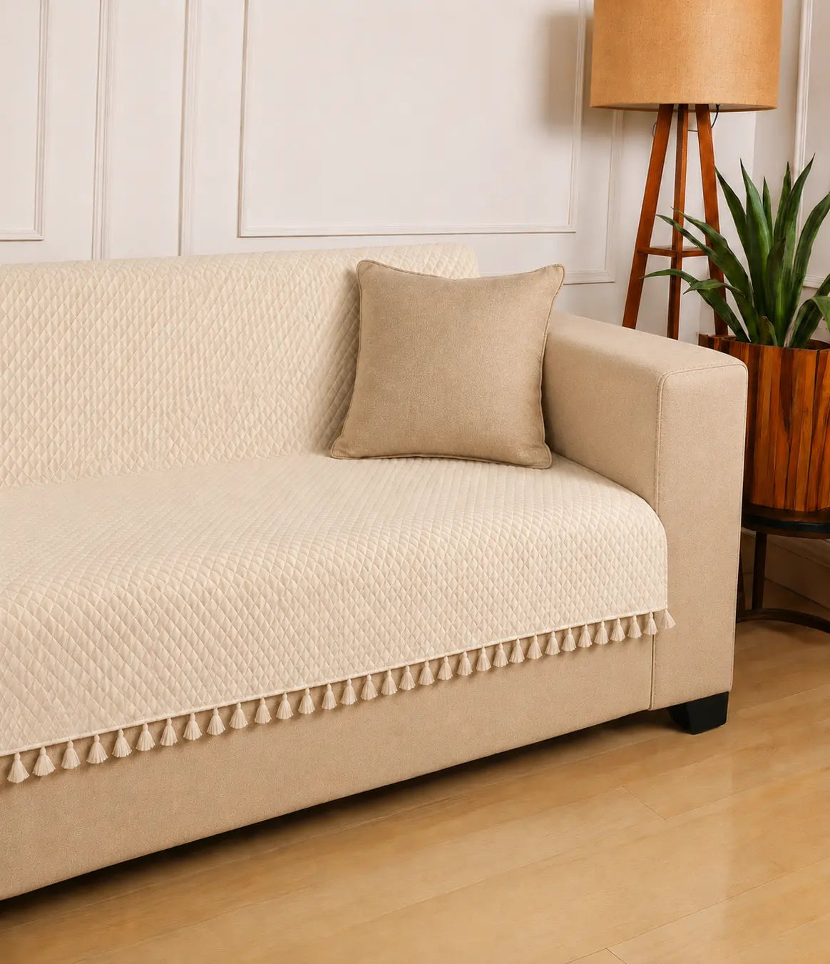Beige Sofa Cover