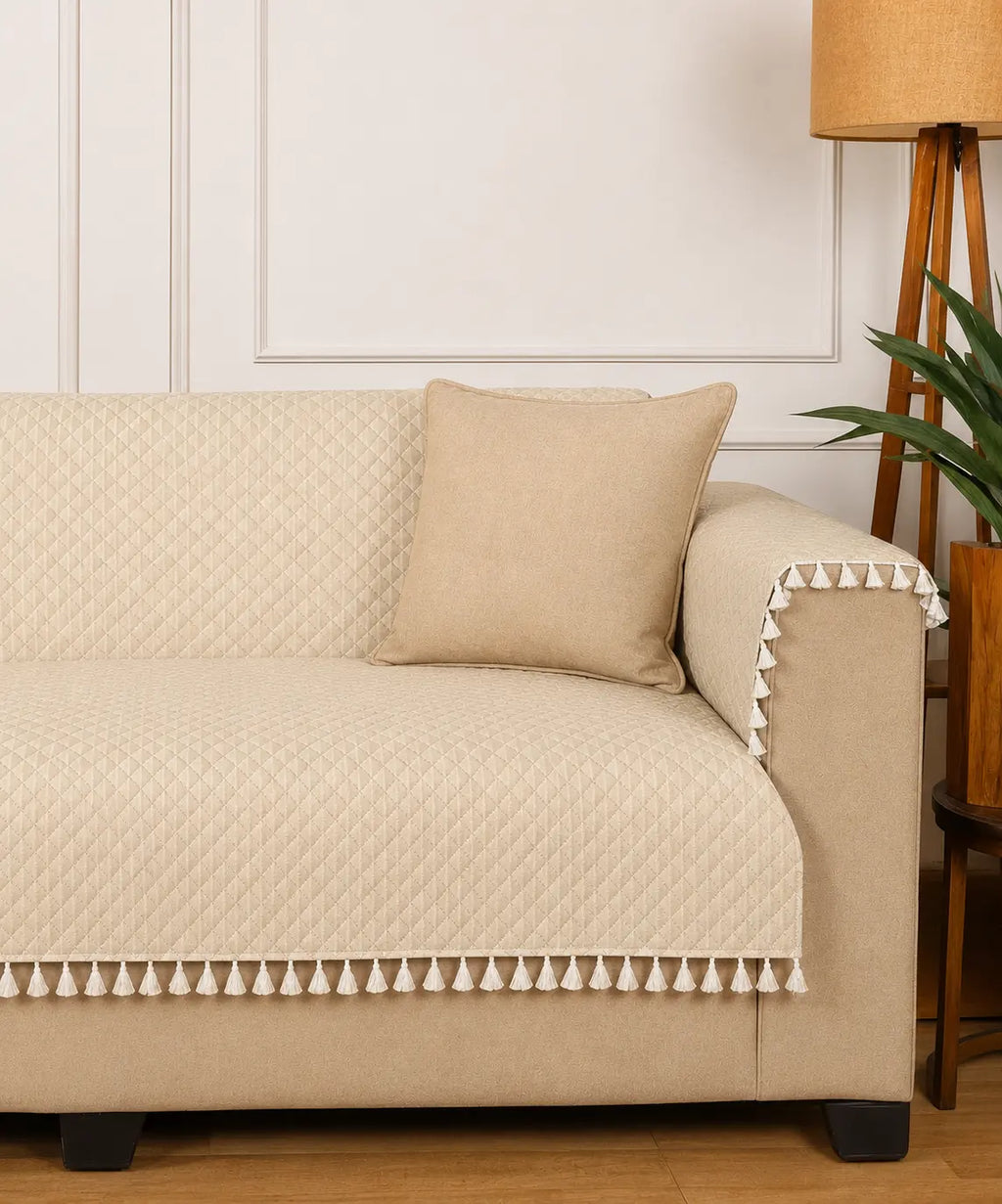 Beige Sofa Cover