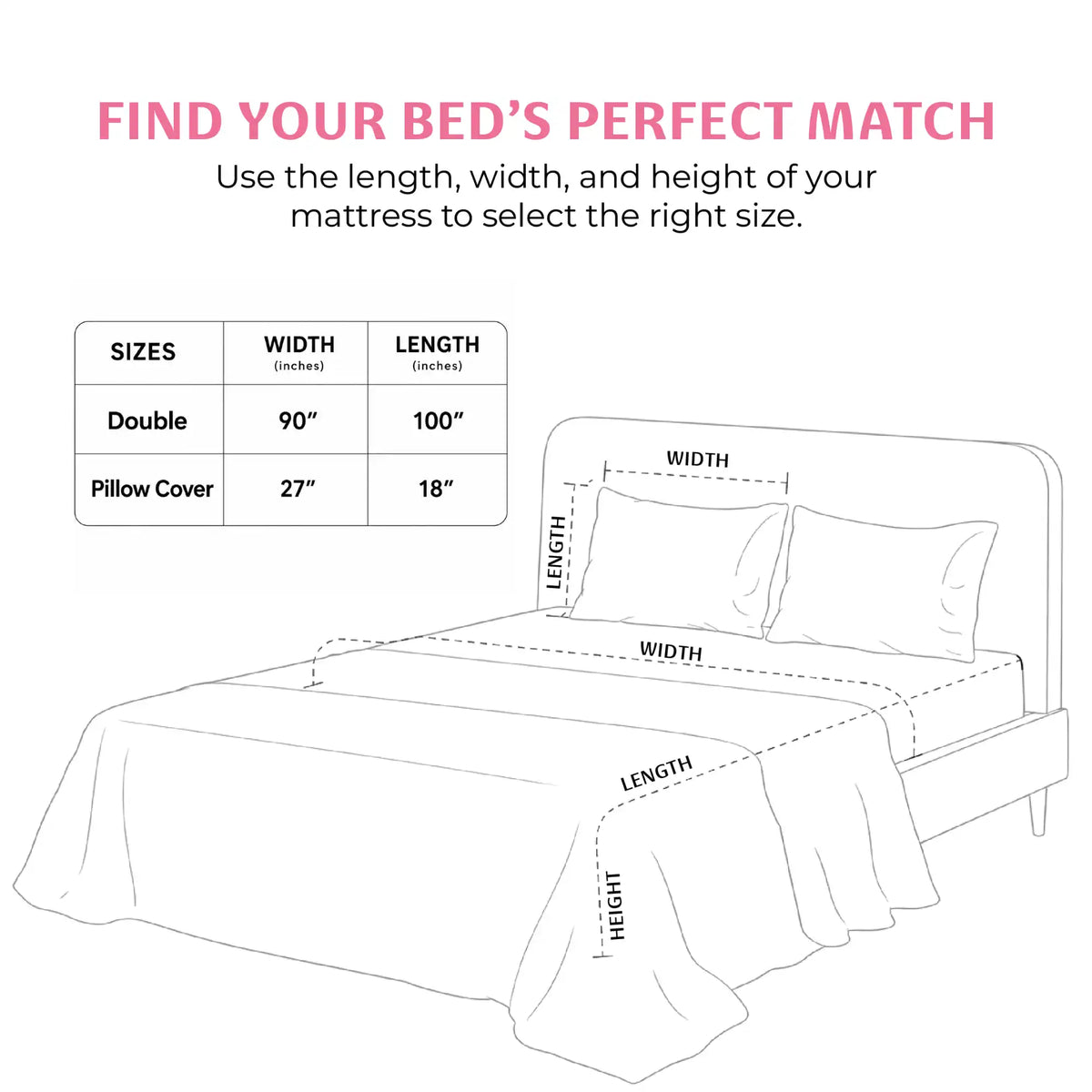 Bloom Double Bedsheet, 100% Cloud Cotton, 240 TC, 2 Pillow Covers