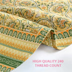 Bloom Double Bedsheet, 100% Cloud Cotton, 240 TC, 2 Pillow Covers