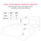 Florence Double Bedsheet, 100% Cloud Cotton, 240 TC, 2 Pillow Covers