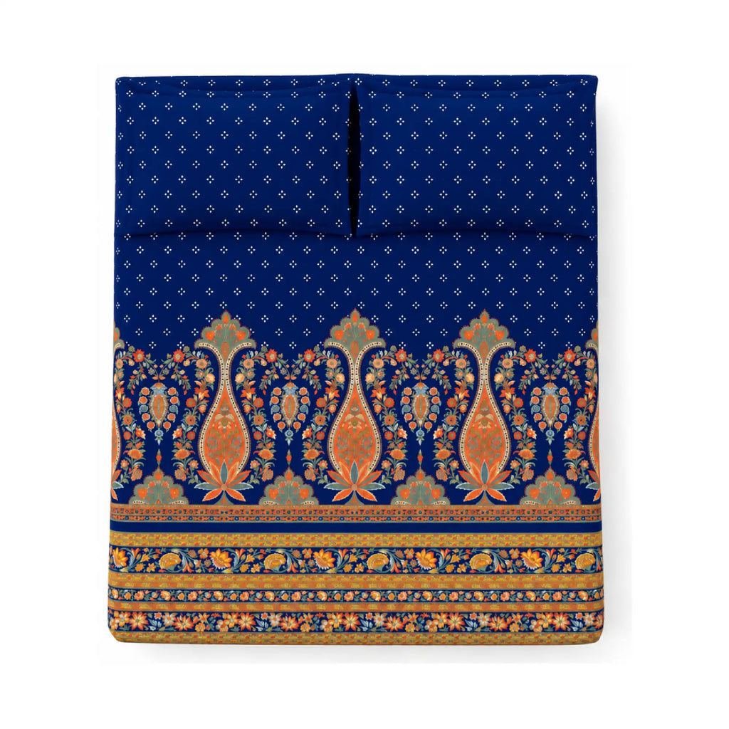 Olivia Double Bedsheet, 100% Cloud Cotton, 240 TC, 2 Pillow Covers