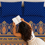 Olivia Double Bedsheet, 100% Cloud Cotton, 240 TC, 2 Pillow Covers
