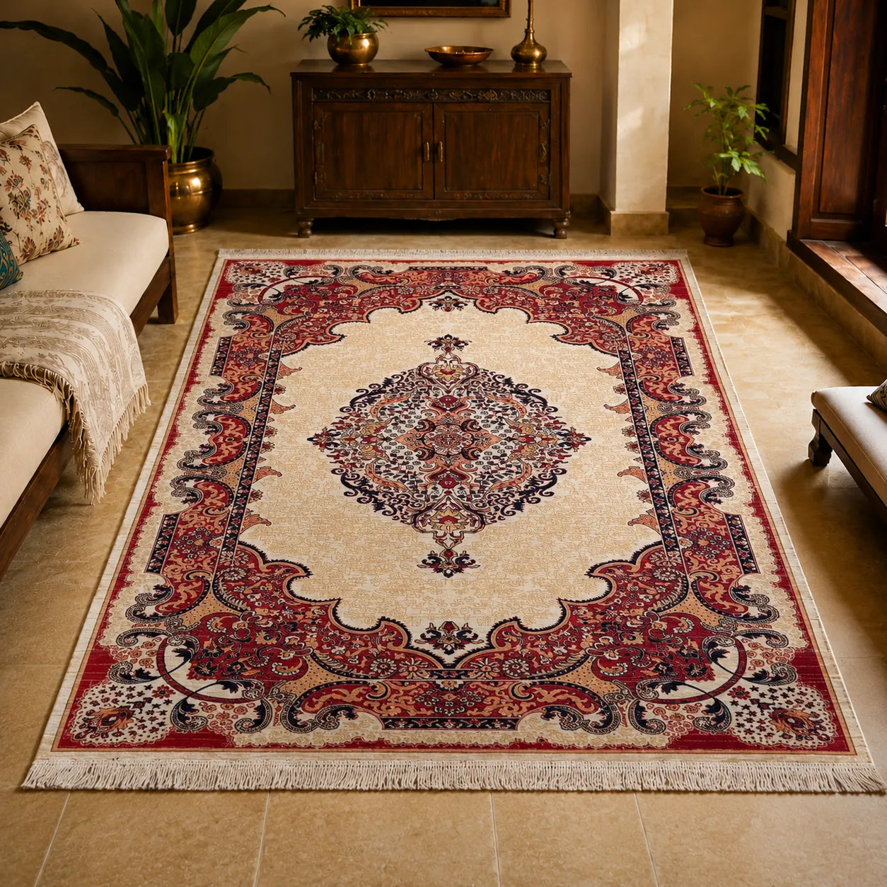 Nain Persian Carpet - Roseate