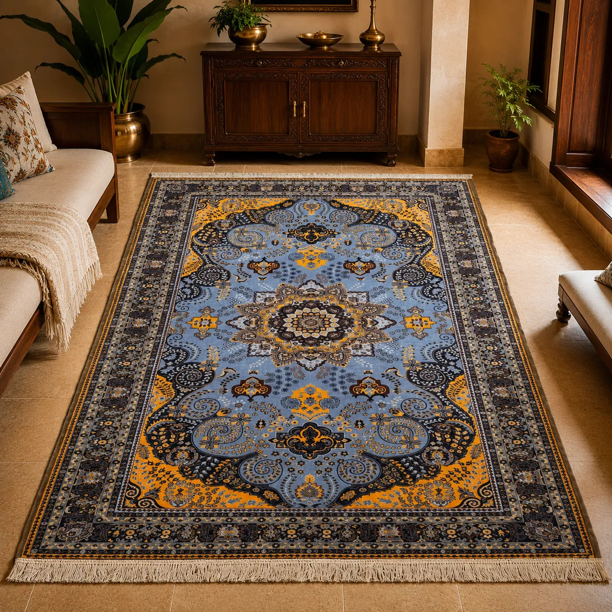 Tabriz Persian Carpet - Roseate